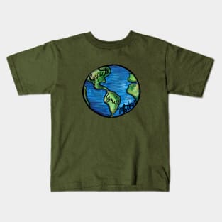 Respect your mother earth day art Kids T-Shirt